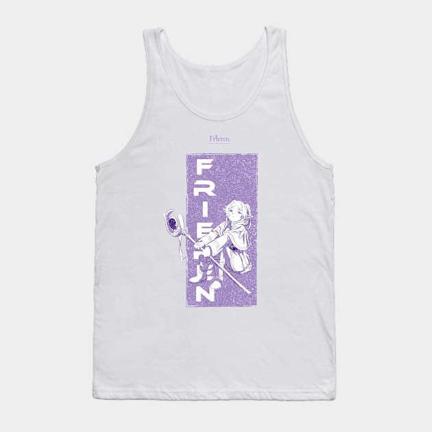 FRIEREN BEYOND JOURNEY’S END: FRIEREN RECTANGLE (GRUNGE) Tank Top by FunGangStore